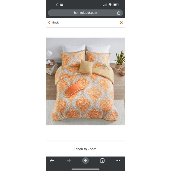 Intelligent Design Senna Comforter Set, Twin/ Twin X-Large, Orange - Picture 1 of 4